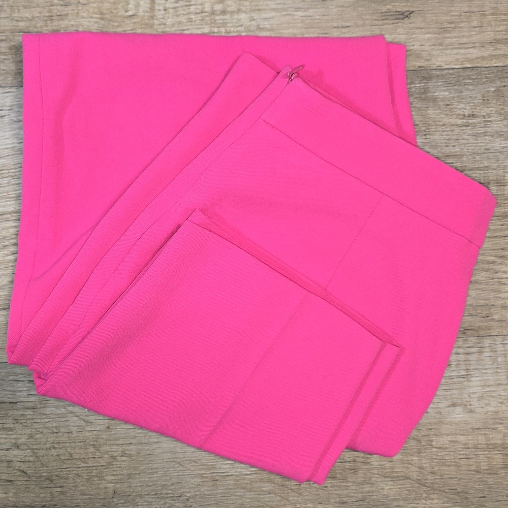 Zara Vibrant Pink Cropped Pants - Picture 10 of 11